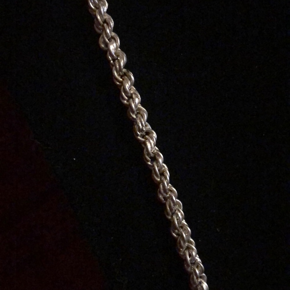 Vintage Sterling Silver Rope Chain - Picture 2 of 6
